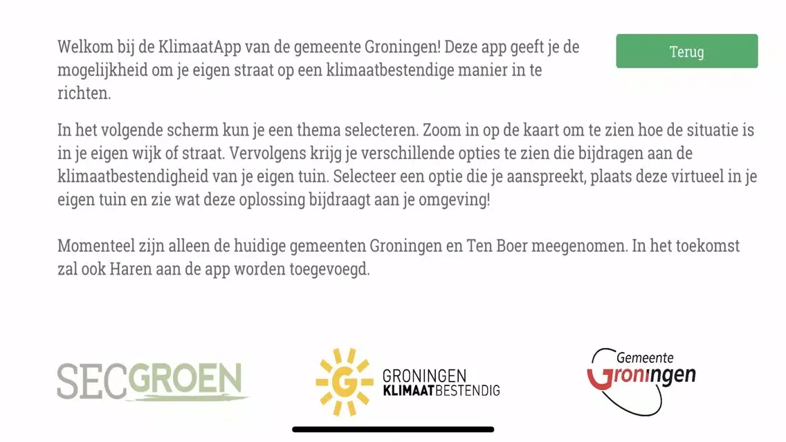 Capturas de tela do VergroenGroningen