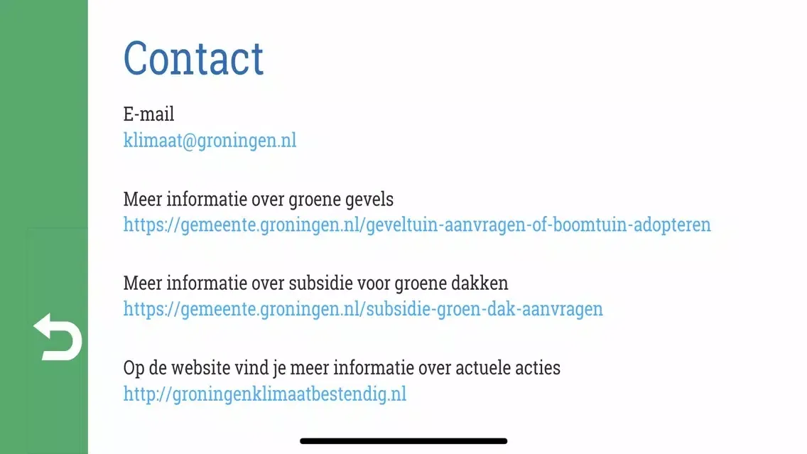 Capturas de tela do VergroenGroningen