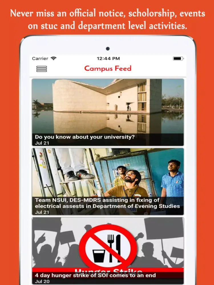 MyPU - A home away from home iPad  Screenshots