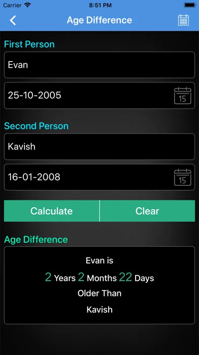 Age Calculator ++ Screenshots
