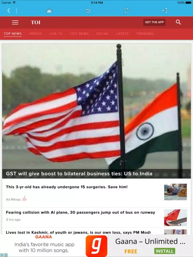 All India Newspapers iPad  سکرین شاٹس