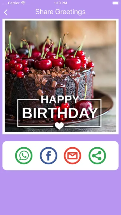 Capturas de tela do Birthday  Messages & Wishes