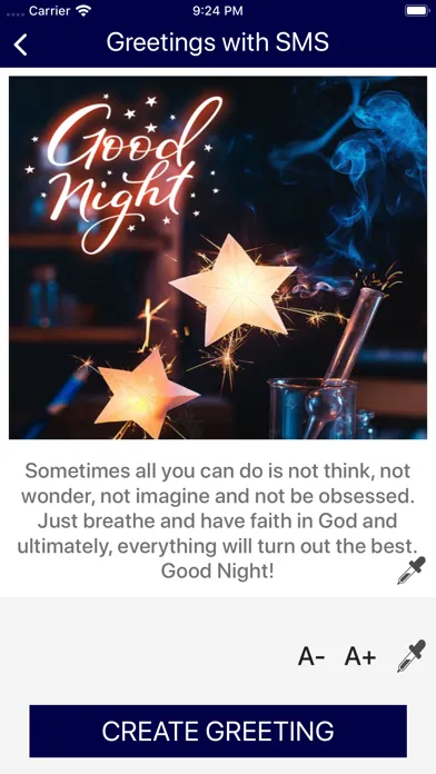 Good Night SMS 스크린샷
