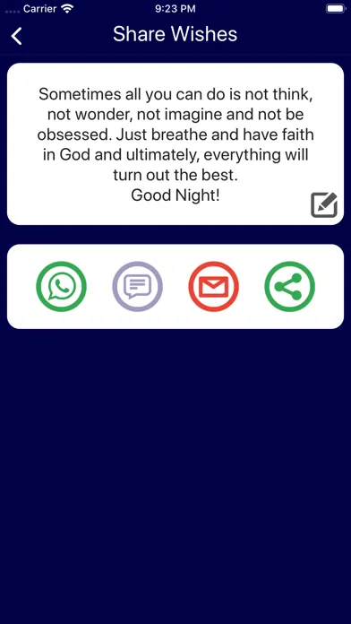 Good Night SMS 스크린샷