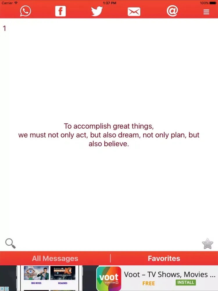 Captures d'écran de Motivational Quotes for Succes iPad 