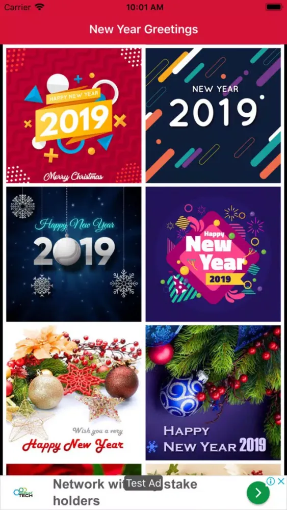 Happy New Year Greetings 2019 স্ক্রিনশট