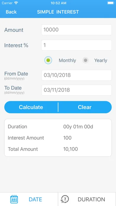 Скриншоты Simple Interest Calculator +