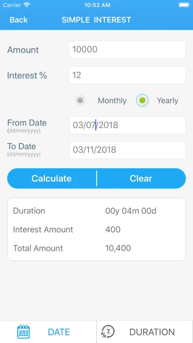 Скриншоты Simple Interest Calculator +