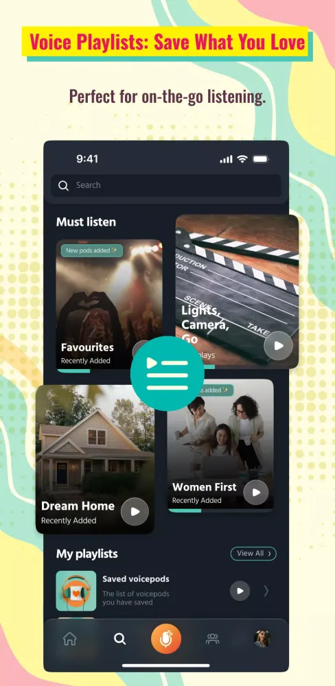 Tangkapan layar Arré Voice: Short Audio Social