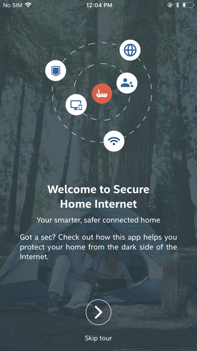 Zrzuty ekranu McAfee Secure Home Internet