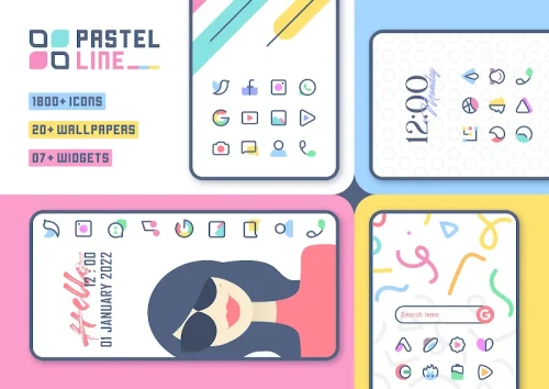 PastelLine IconPack-screenshot-1