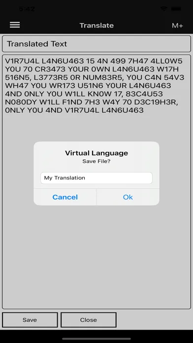 Virtual Language Screenshots