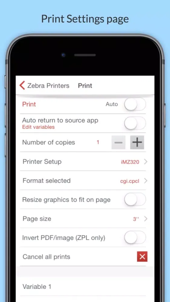 Mobi Print Enterprise Screenshots