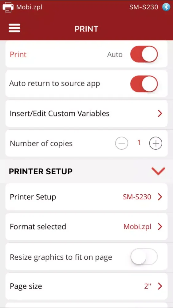 Mobi Print Pro Screenshots