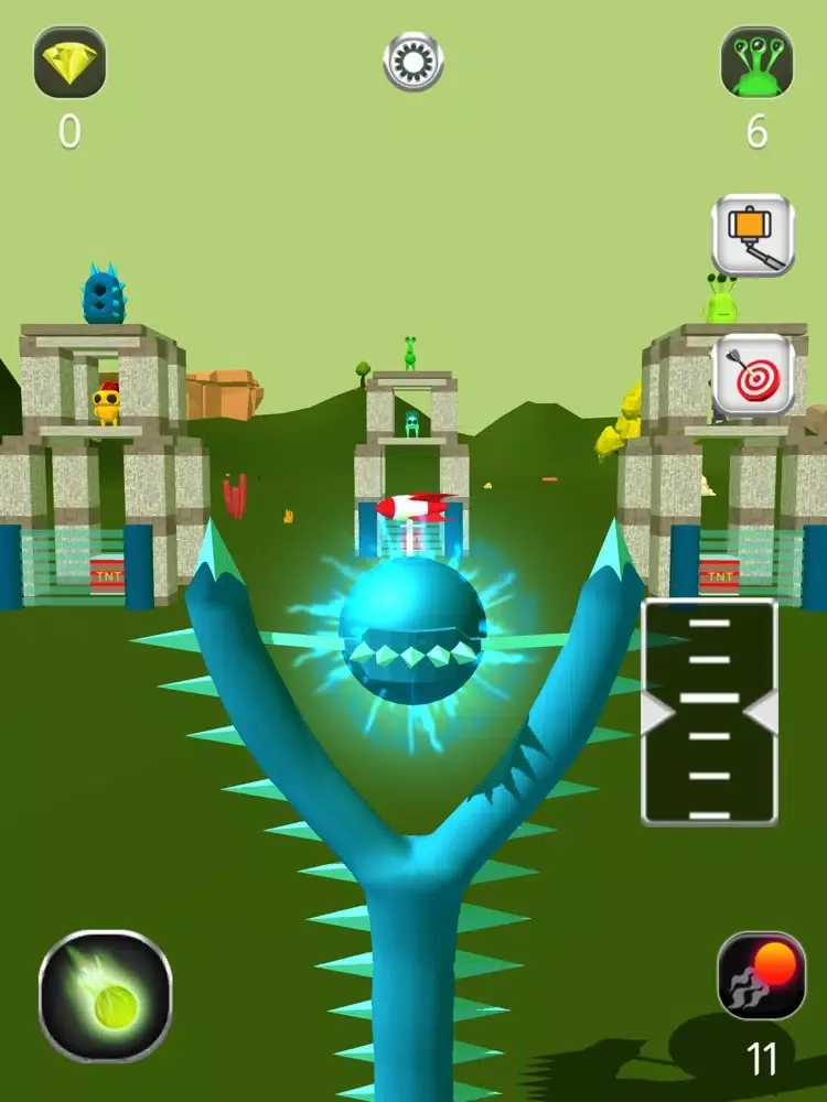 Screenshot di Aliens Catapult iPad 