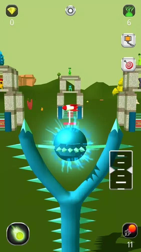Screenshot di Aliens Catapult