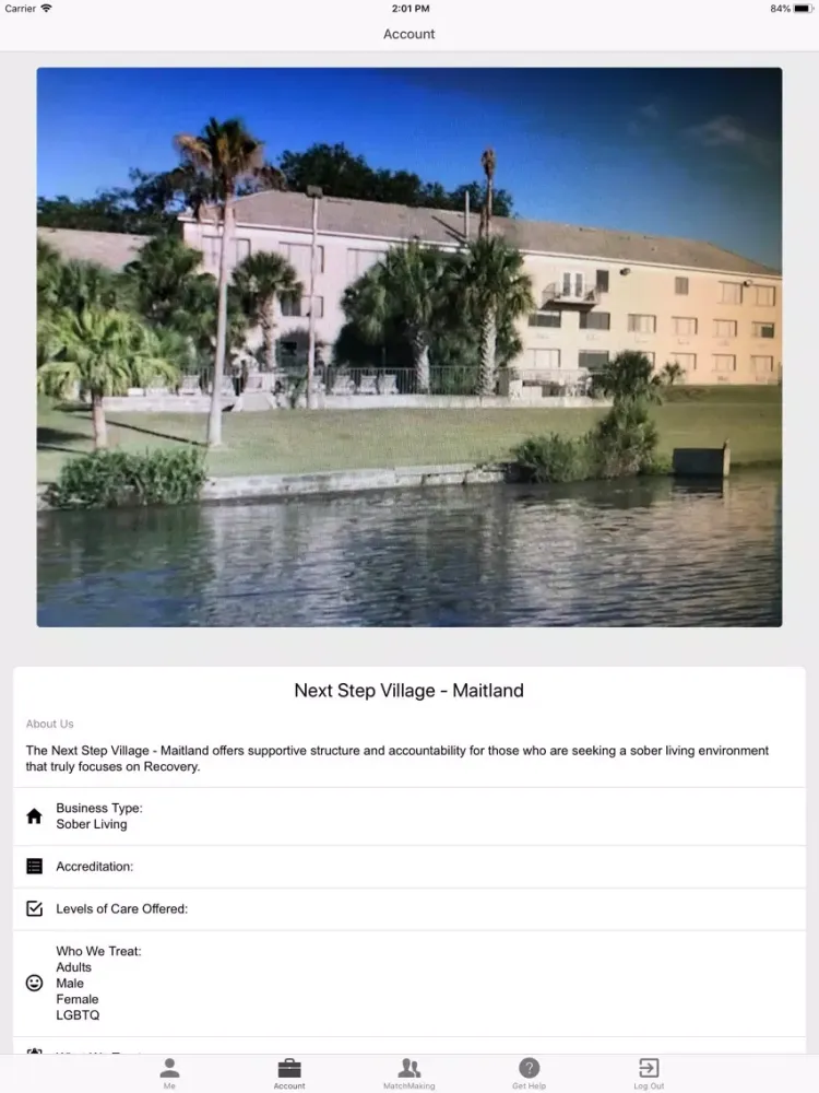 Zrzuty ekranu Recovery Village iPad