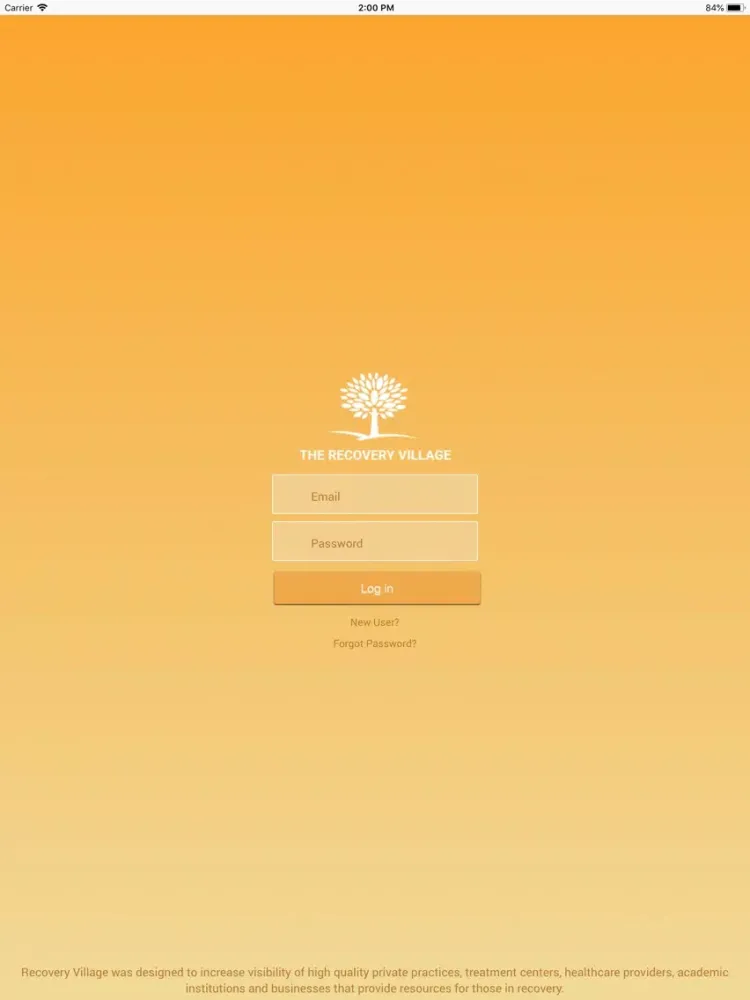 Zrzuty ekranu Recovery Village iPad