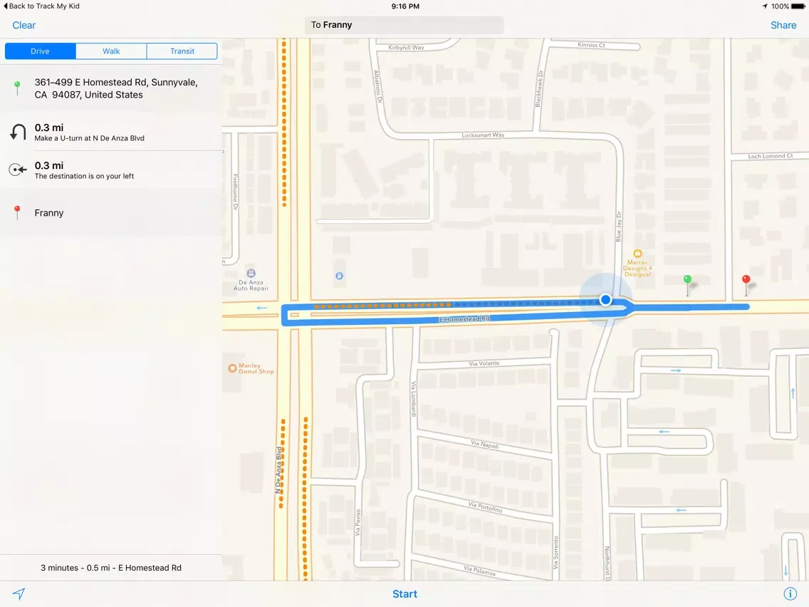 Capturas de tela do Track My Kid - GPS localizer iPad 