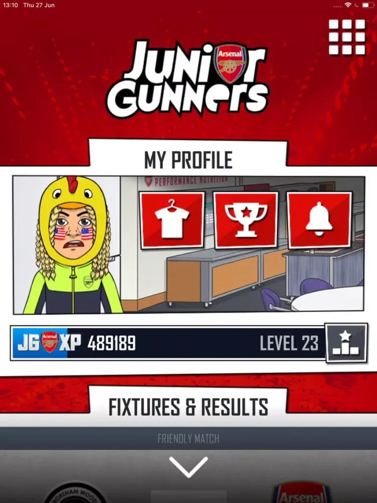 Arsenal Junior Gunners iPad  Screenshots