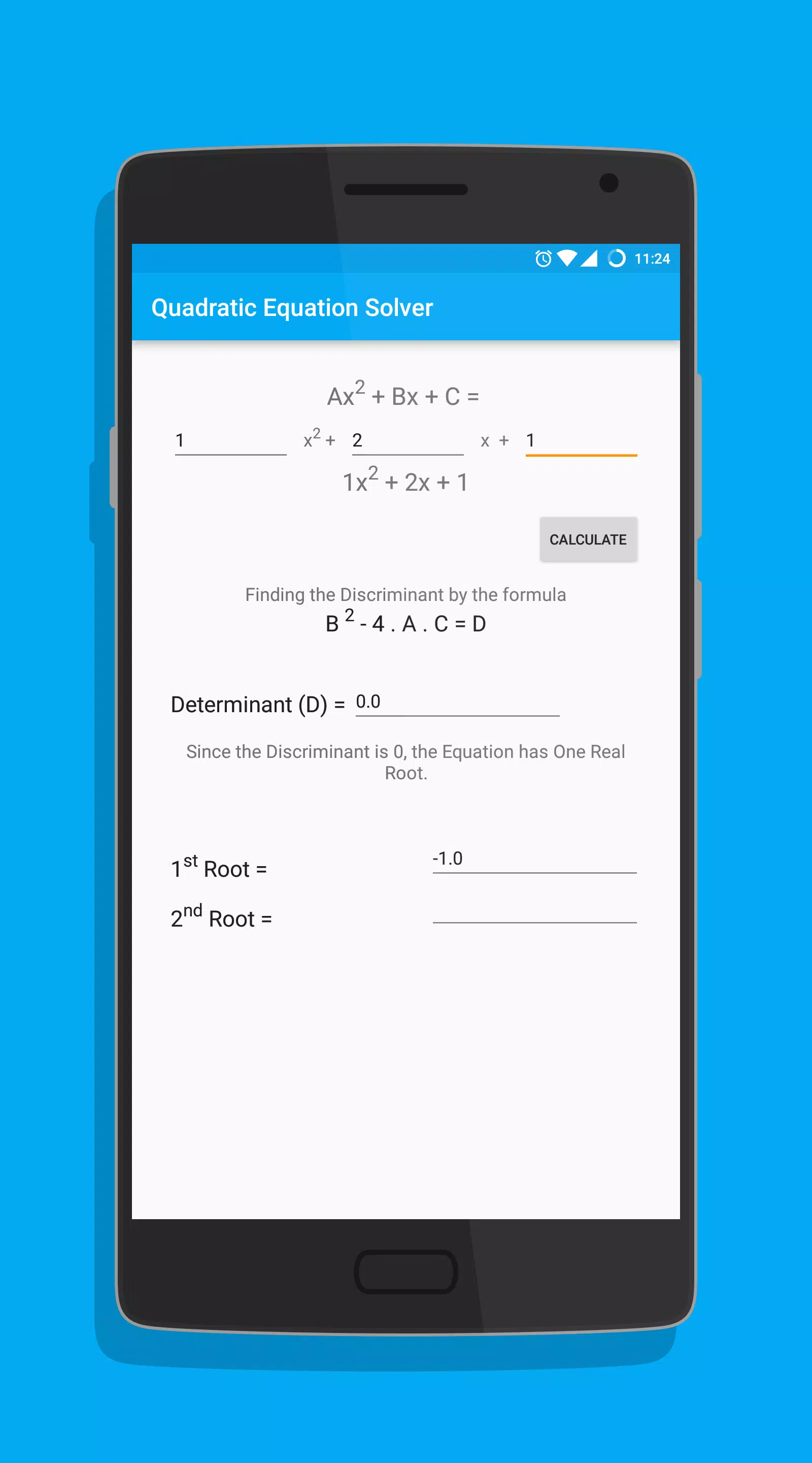 Quadratic Equation Solverภาพหน้าจอของแอป2