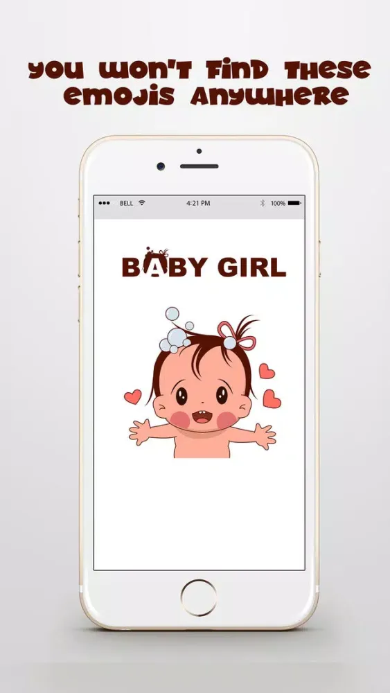 Capturas de tela do Baby Girl Sticker