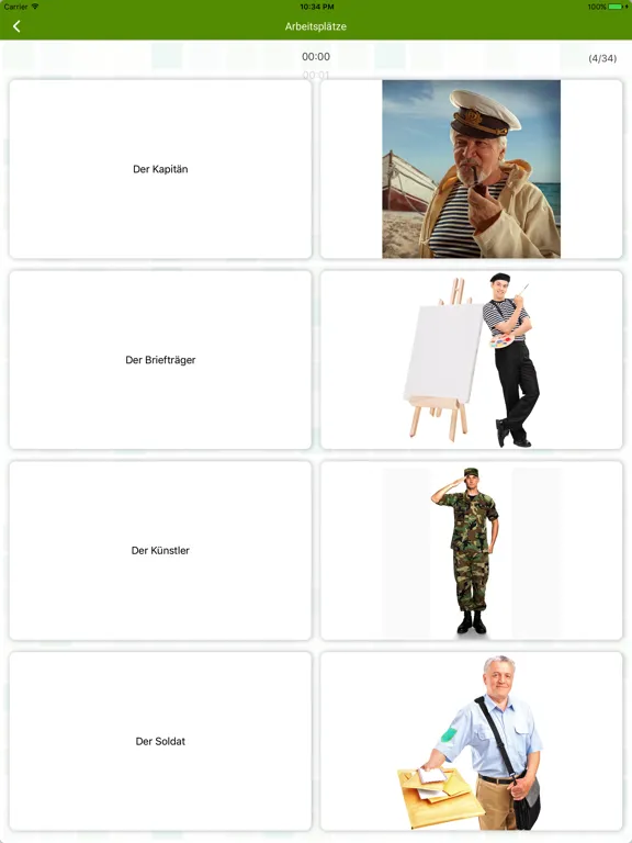 Capturas de pantalla de Germany Flashcard for Learning iPad 