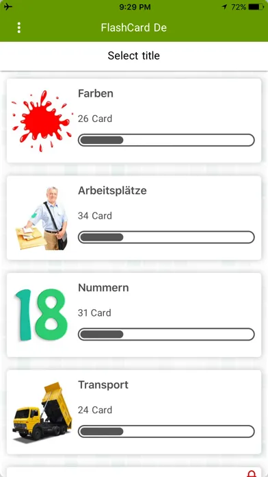 Capturas de pantalla de Germany Flashcard for Learning