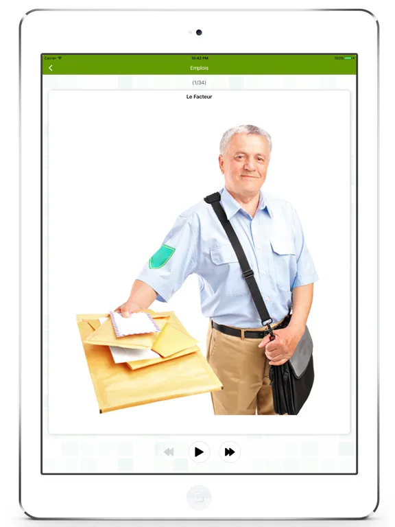 Tangkapan layar French Flashcard for Learning iPad 