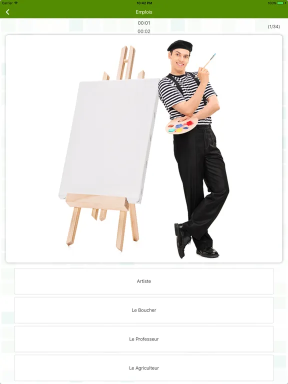 Tangkapan layar French Flashcard for Learning iPad 