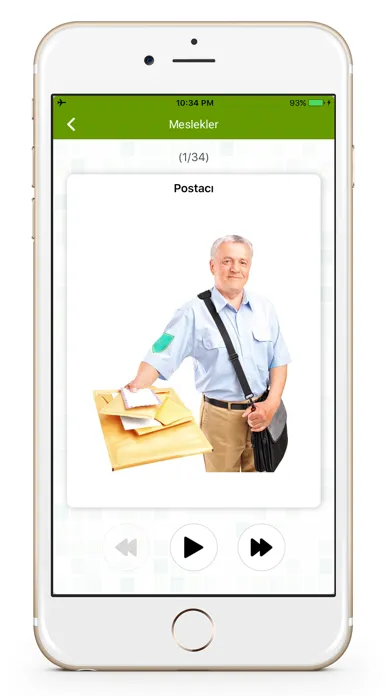 Zrzuty ekranu Turkish Flashcard for Learning