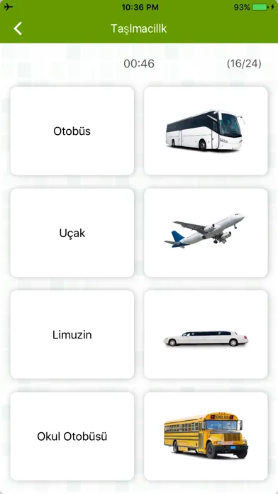 Zrzuty ekranu Turkish Flashcard for Learning
