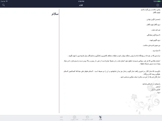 فرهنگ لغت هوشیار پارسی iPad 應用截圖