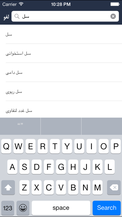 فرهنگ لغت هوشیار پارسی スクリーンショット