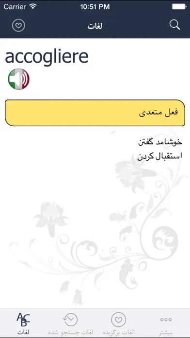 Hooshyar Italy - Persian Dictionary Screenshots