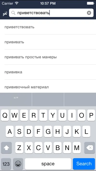 Ảnh chụp màn hình của Hooshyar Russian - Persian Dictionary