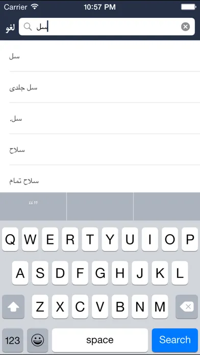Ảnh chụp màn hình của Hooshyar Russian - Persian Dictionary