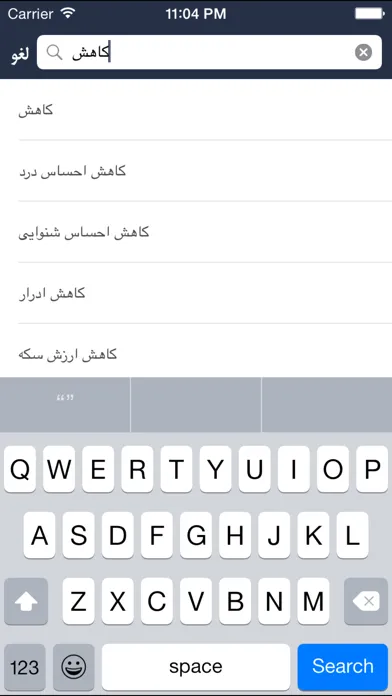 Screenshot di Hooshyar Spanish - Persian Dictionary