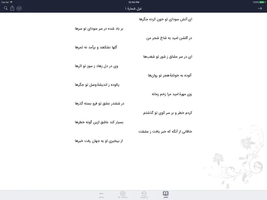 ภาพหน้าจอของ خاقانی iPad 