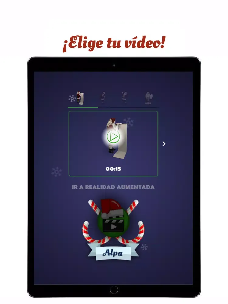 Alpa - Vídeo Navidad Papa Noel iPad  سکرین شاٹس
