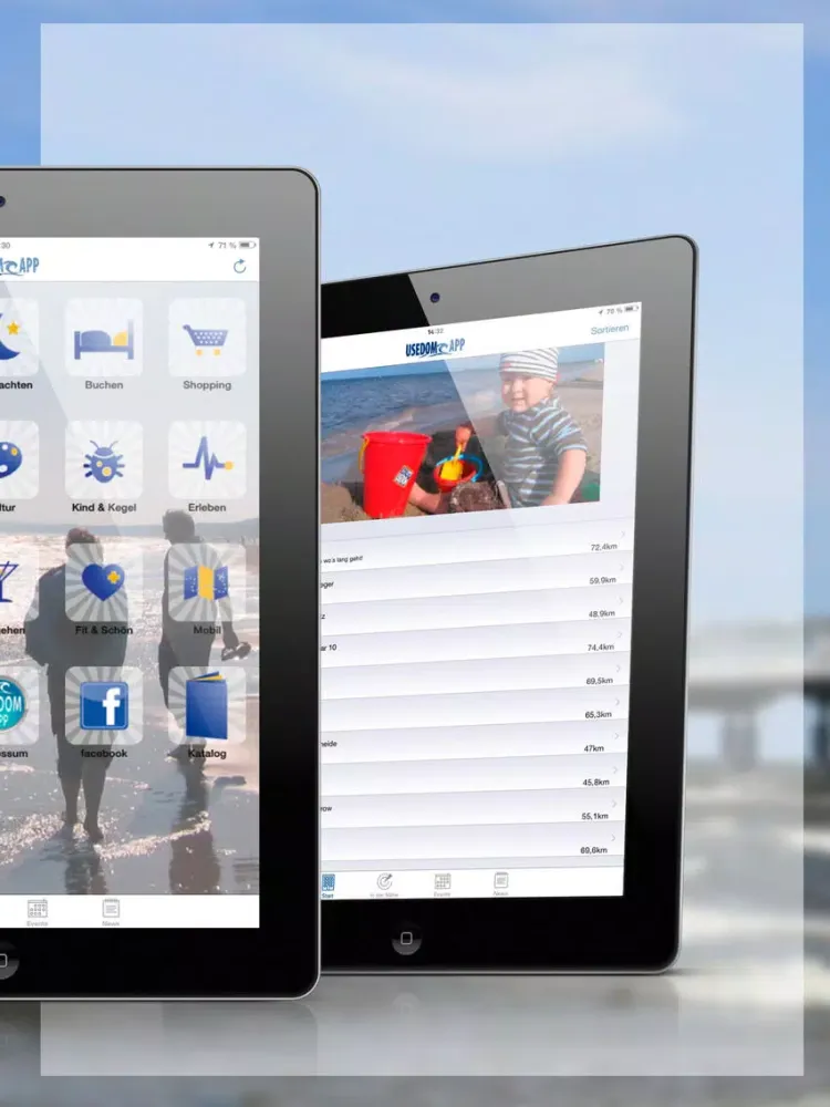 Usedom-App iPad  스크린샷