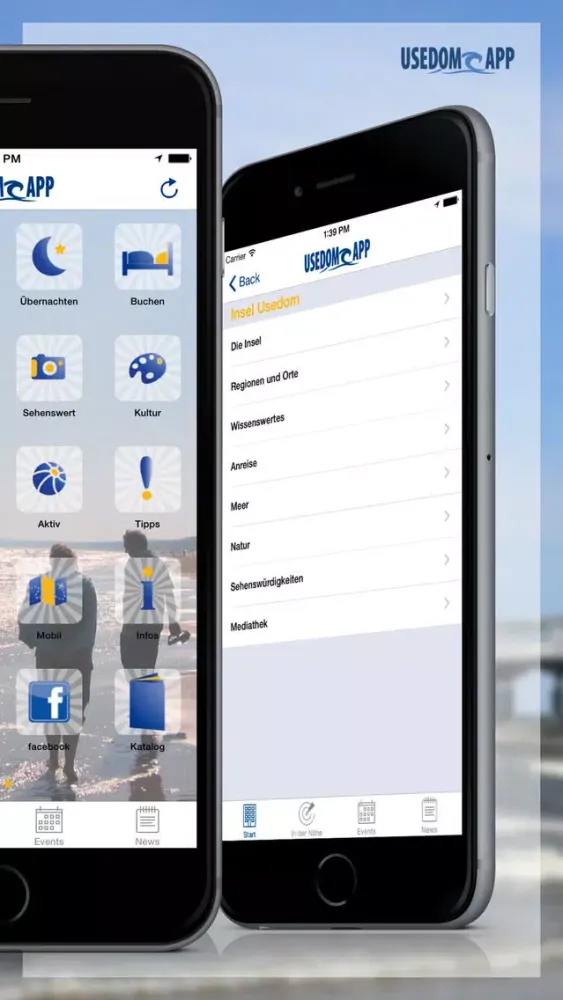 Usedom-App 스크린샷
