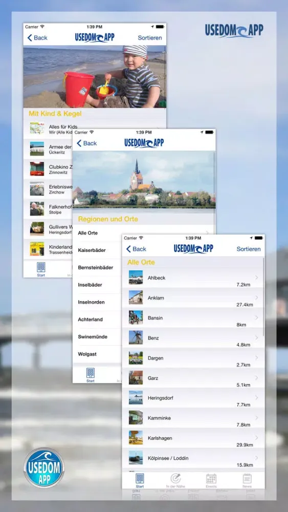 Usedom-App 스크린샷
