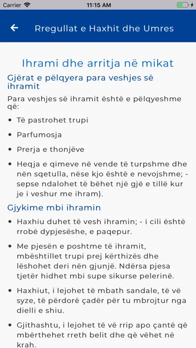 Rregullat e Haxhit dhe Umres Ekran Görüntüleri