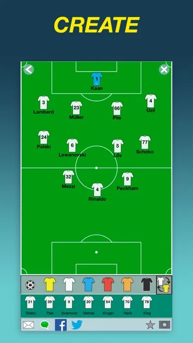 Screenshot di Team Lineup Basic