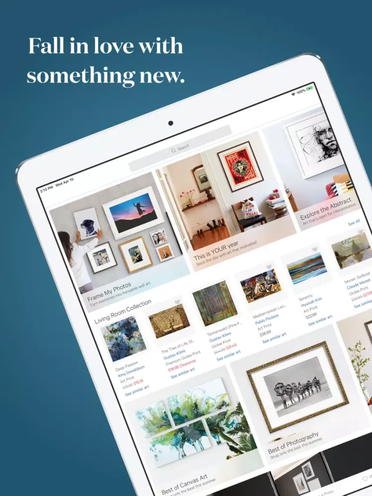 Art.com iPad  Screenshots