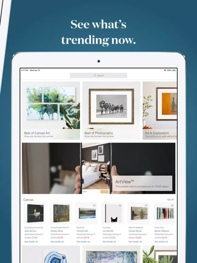 Art.com iPad  Screenshots