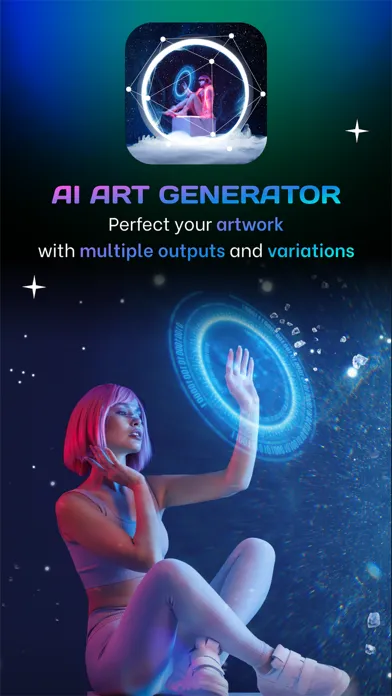 ภาพหน้าจอของ Dream AI: Art Generator