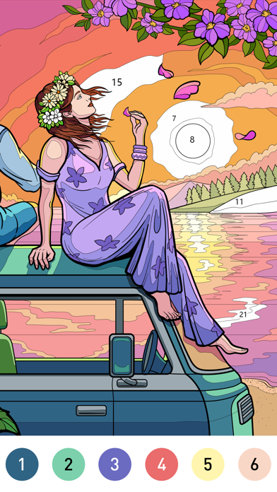 Chill Color By Number Game应用截图
