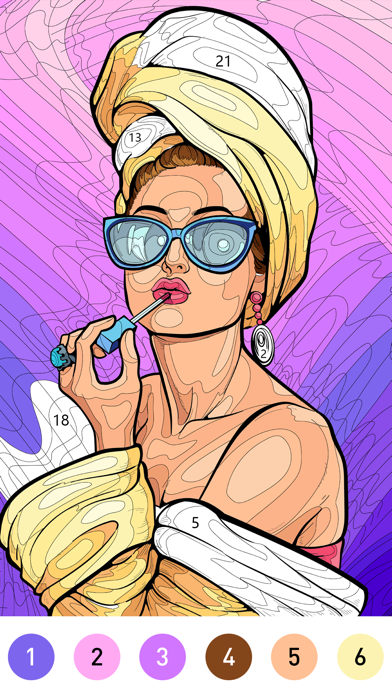 Chill Color By Number Game应用截图